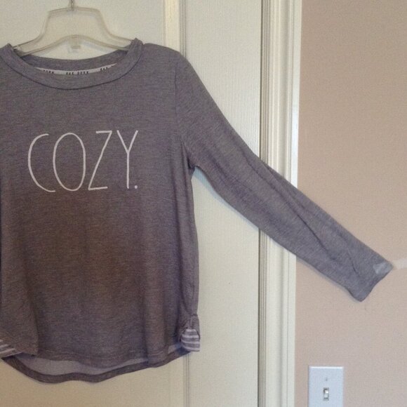 Rae Dunn Women's PJ Pajama Top Cozy Comfy Sleepwear Size SP - Picture 2 of 7